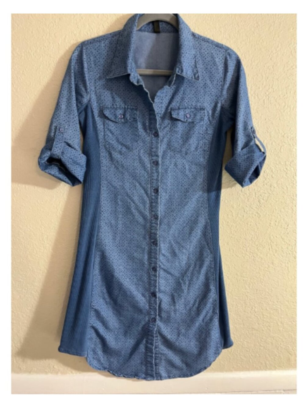 NWT LAPIS BUTTON Down DENIM SHIRT DRESS